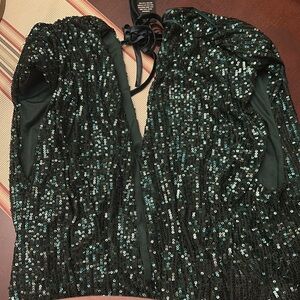 Green glitter jumpsuit